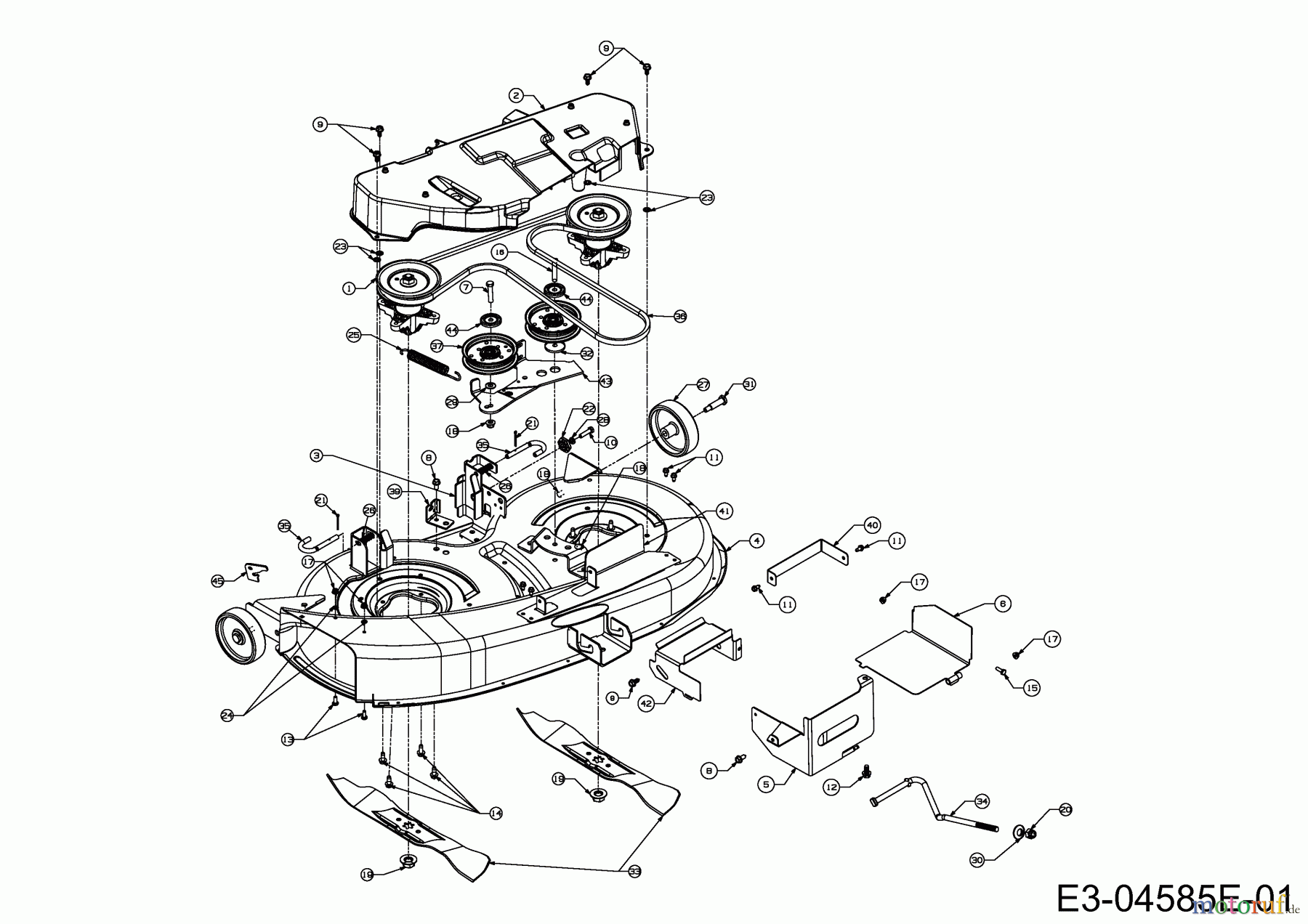  Wolf-Garten Rasentraktoren Expert 96.160 H 13AG91WF650  (2013) Mähwerk F (38