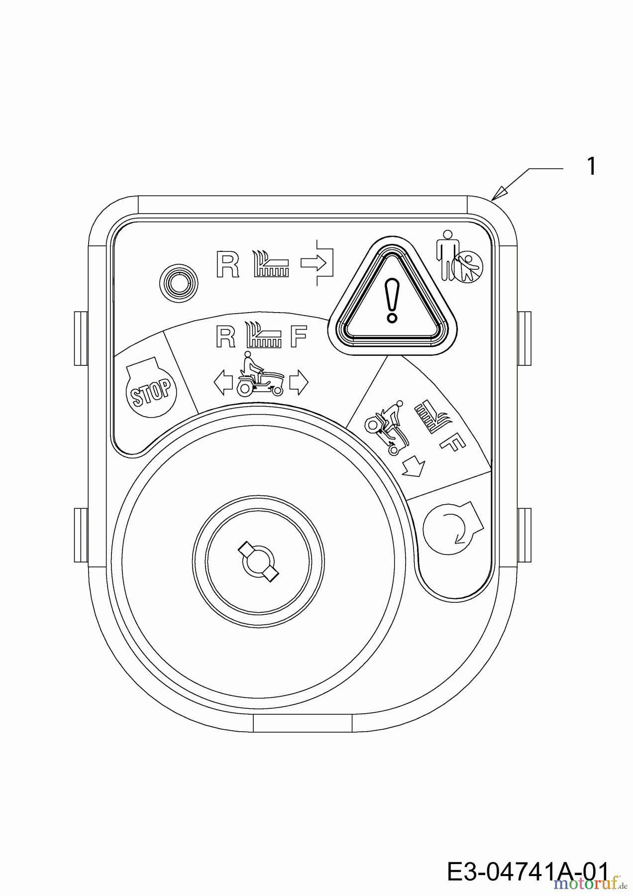  Wolf-Garten Rasentraktoren Expert 107.180 H 13AG91WG650  (2013) Zündschloss