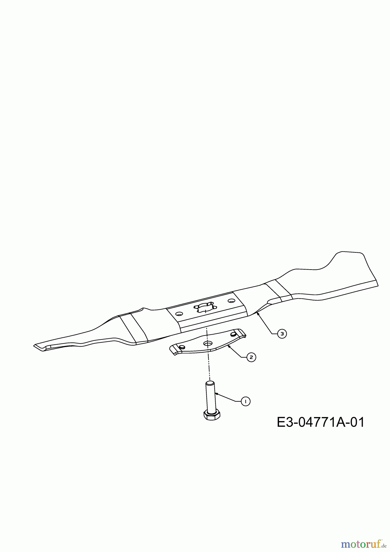  Wolf-Garten Motormäher Campus 400 B 11C-I1JD650  (2009) Messer