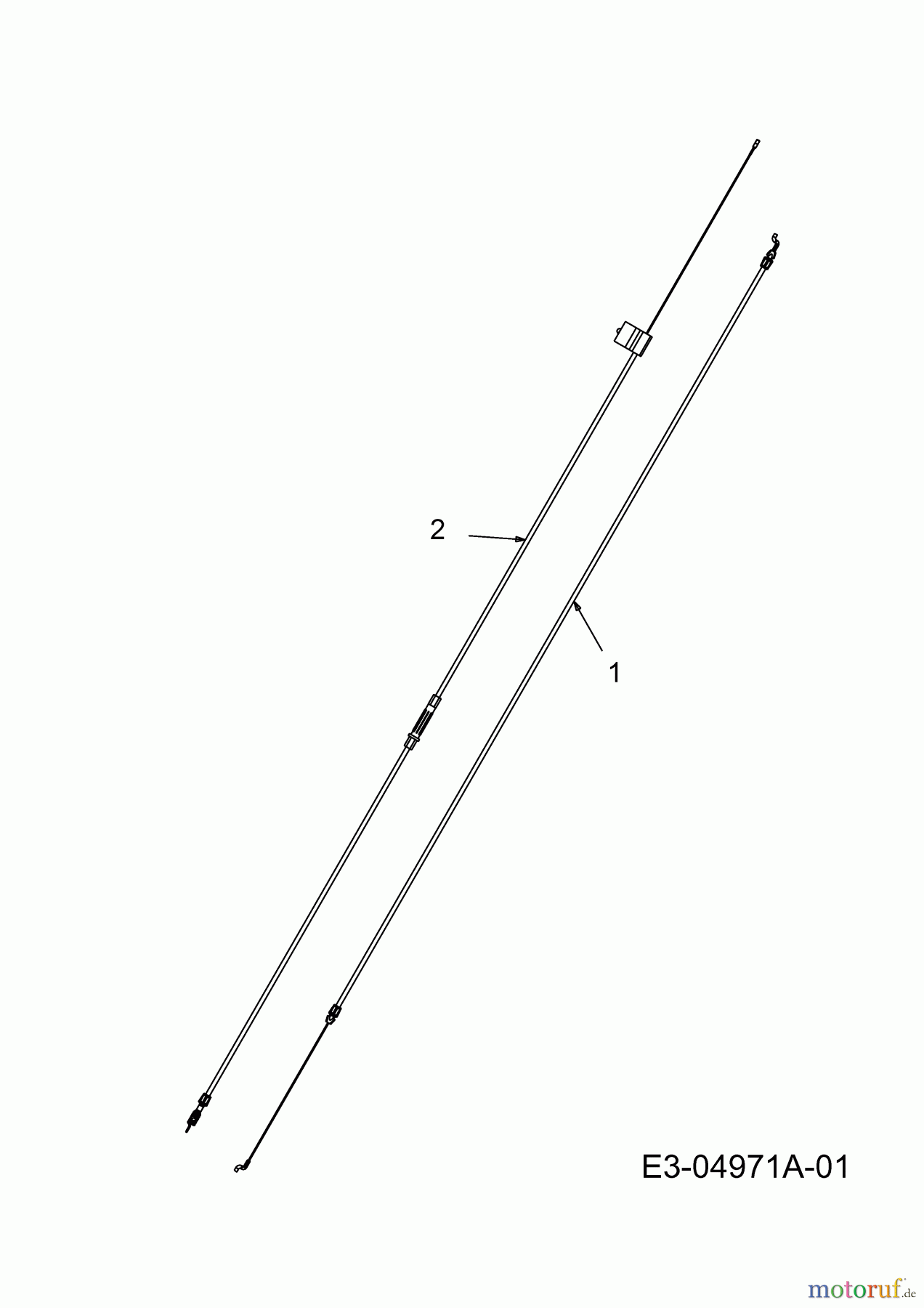  Wolf-Garten Motormäher mit Antrieb Ambition 48 AHW 12A-118R650  (2011) Bowdenzüge