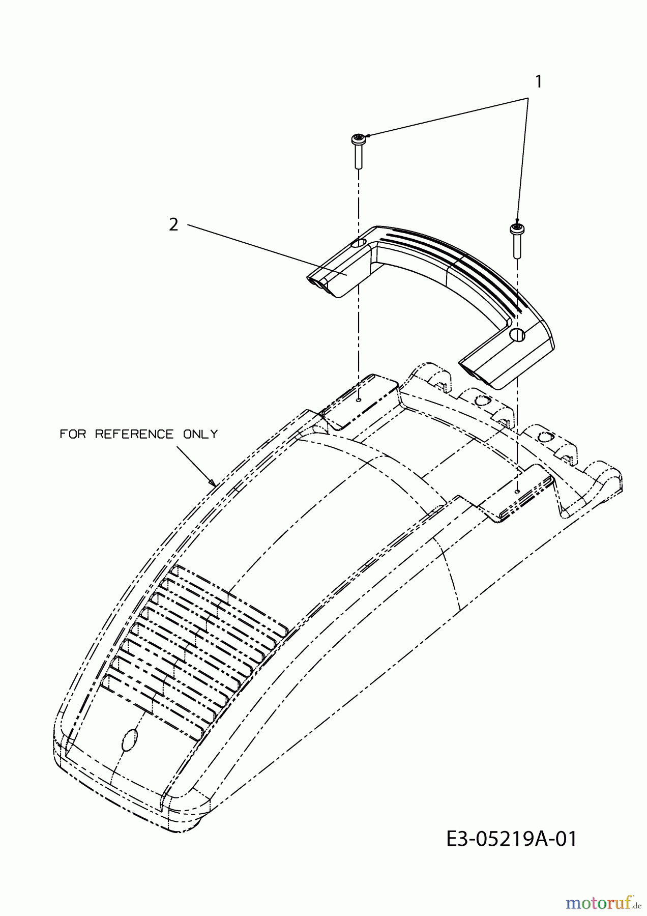 Wolf-Garten Elektromäher Campus 32 E 18D-U0C-650 (2010) Handgriff