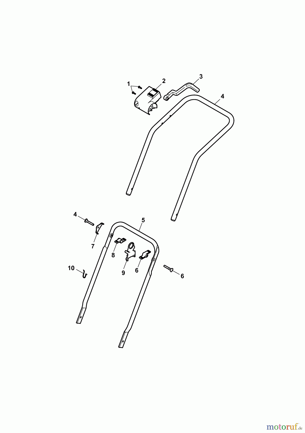  Wolf-Garten Elektromäher 2.32 E-1 4905003 Serie J  (2010) Holm