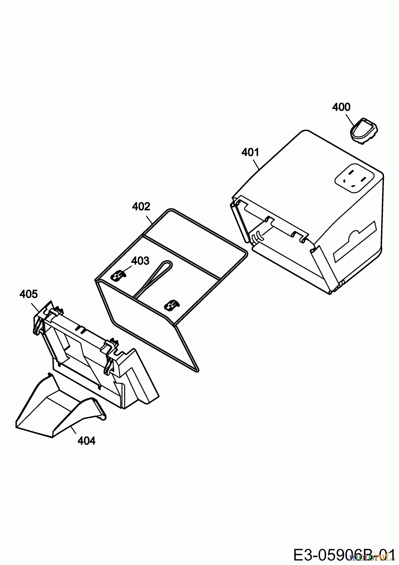  Wolf-Garten Akkumäher Li-Ion Power 40 4929000  (2014) Fangsack