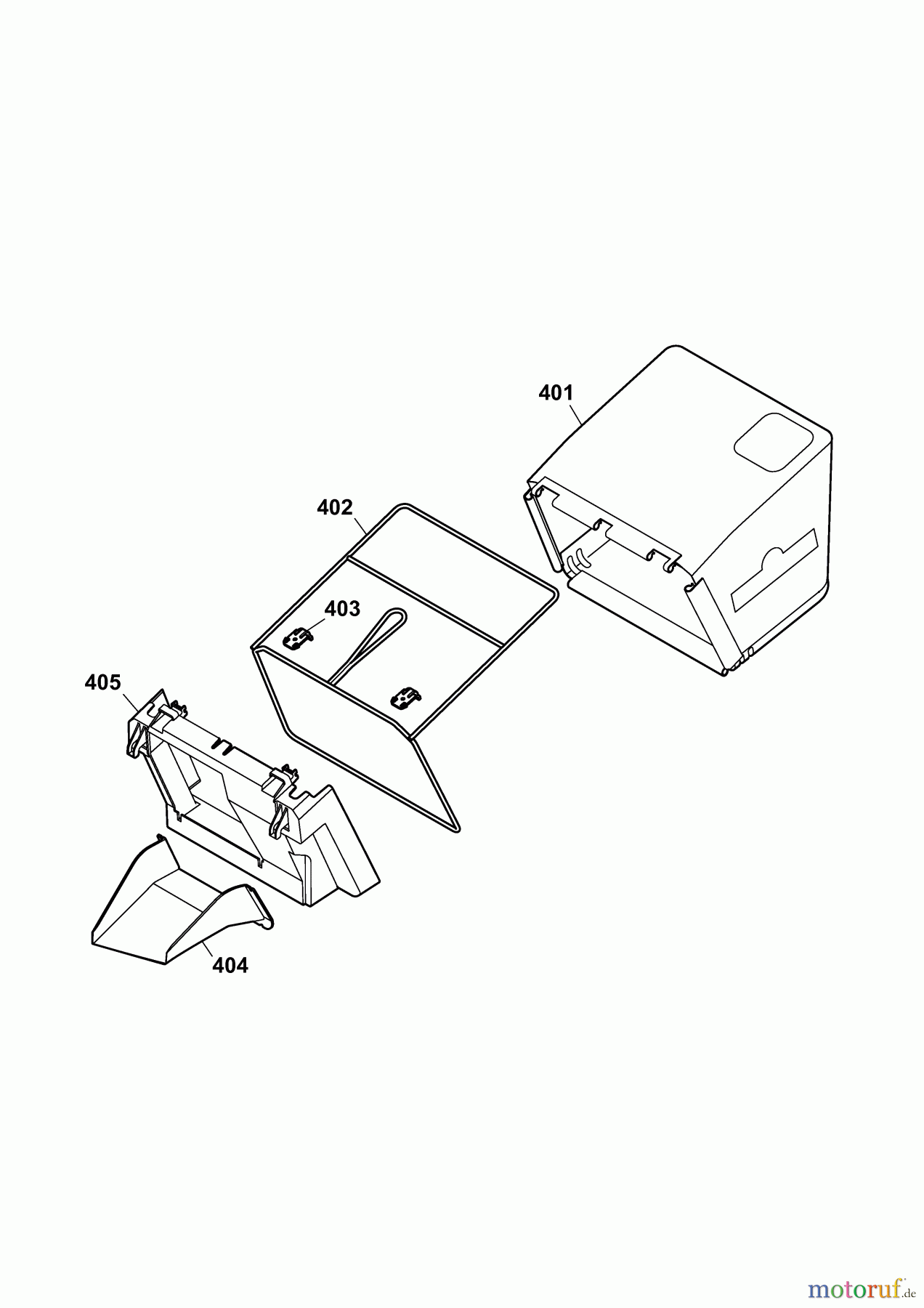  Wolf-Garten Elektromäher 2.34 E 4909000 Serie F  (2010) Grasfangsack