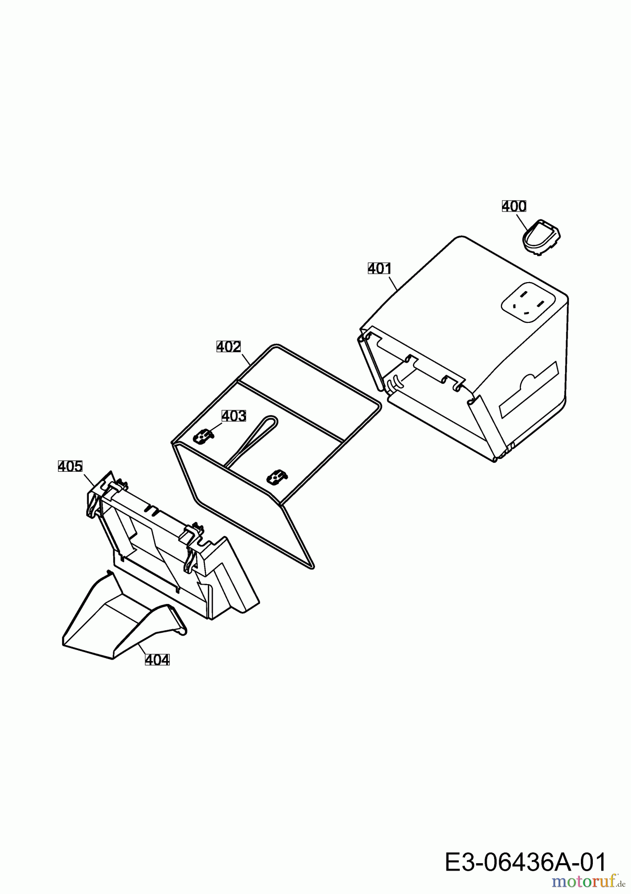  Wolf-Garten Elektromäher Power Edition 34 E 4924000 Serie G  (2010) Grasfangsack