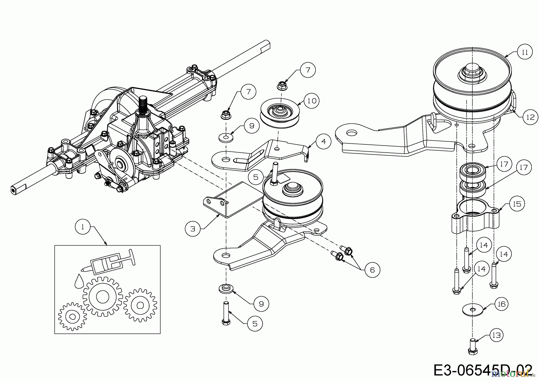 Wolf-Garten Rasentraktoren S 96.130 T 13HH76WF650 (2015) Variator