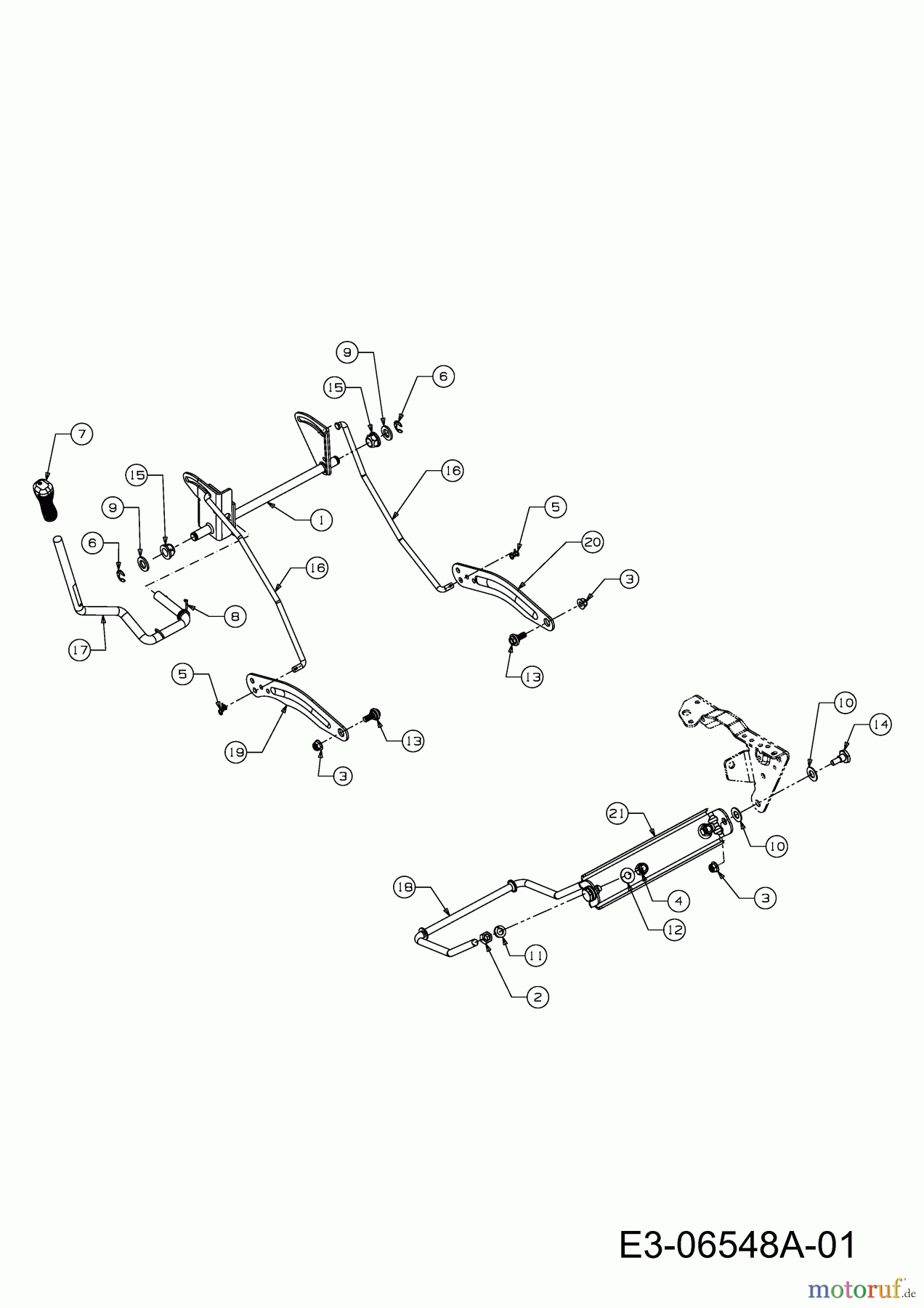  Wolf-Garten Rasentraktoren Select 105.155 T 13RM77RN650  (2011) Mähwerksaushebung