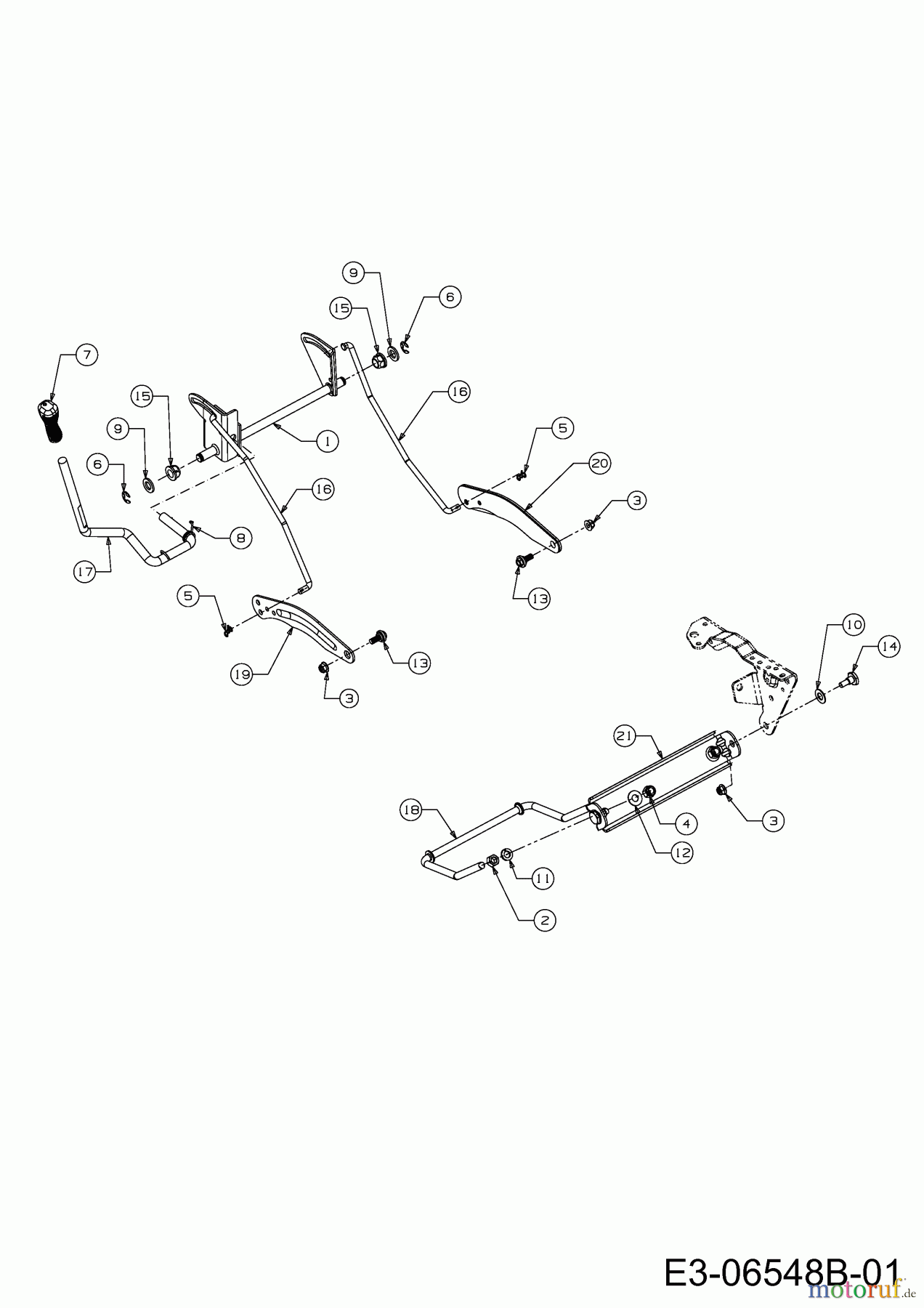  Wolf-Garten Rasentraktoren Select 105.155 T 13RM77RN650  (2012) Mähwerksaushebung