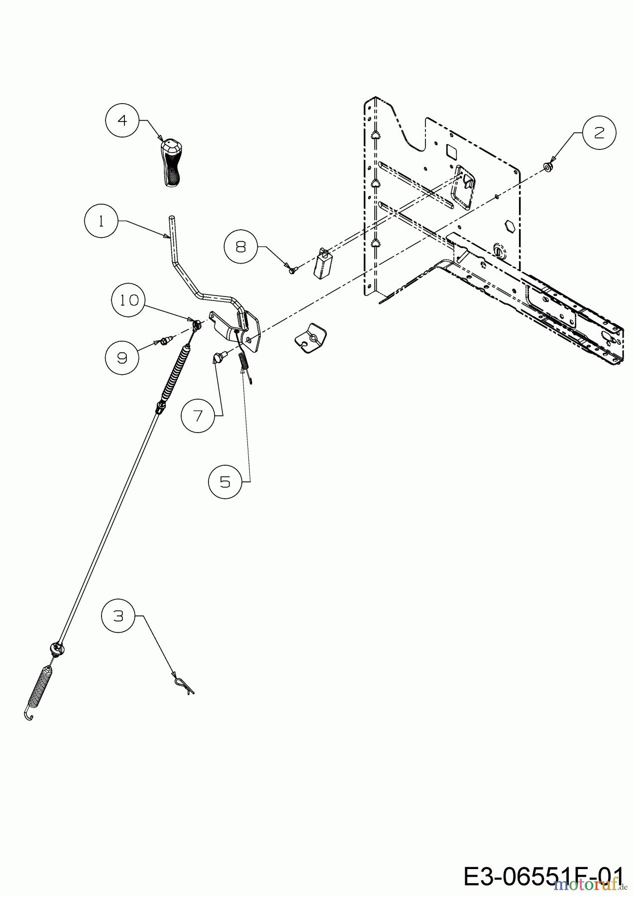  WOLF-Garten Expert Rasentraktoren E 13/92 T 13I2765E650  (2018) Mähwerkseinschaltung