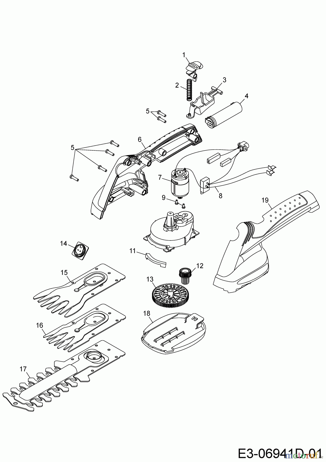  Wolf-Garten Akkuscheren Finesse 50 7269000  (2016) Grundgerät
