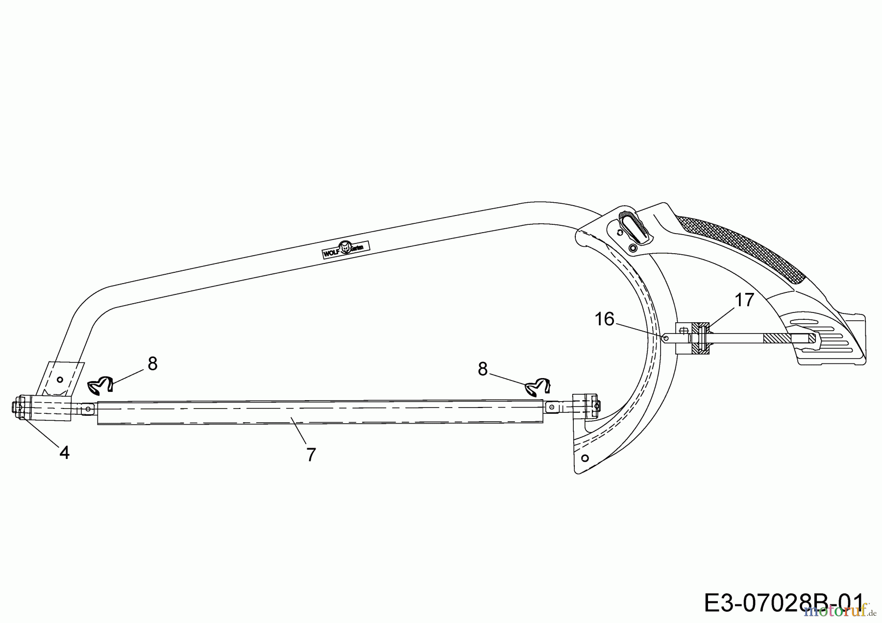  Wolf-Garten MultiStar multi-star® - Baumpflege ohne Leiter RE-VM (Vario-Bügelsäge) 7233000  (2012) Grundgerät