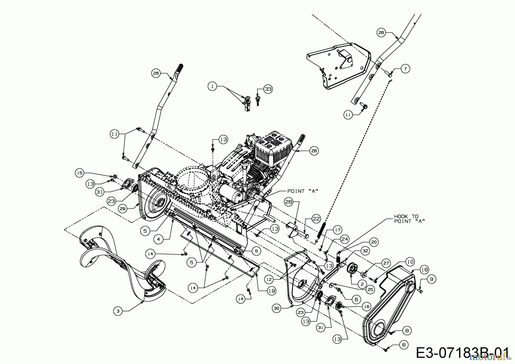  WOLF-Garten Expert Schneefräsen Expert 5370 31AR2T6D650  (2016) Fräsgehäuse, Schnecke, Unterholm