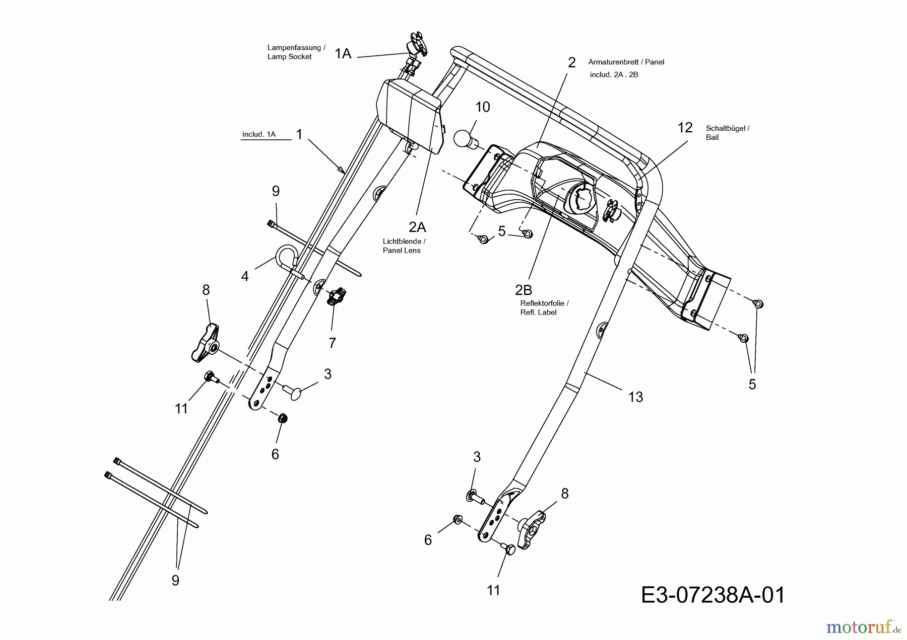  WOLF-Garten Expert Schneefräsen Expert 5370 31AR2T6D650  (2013) Holm