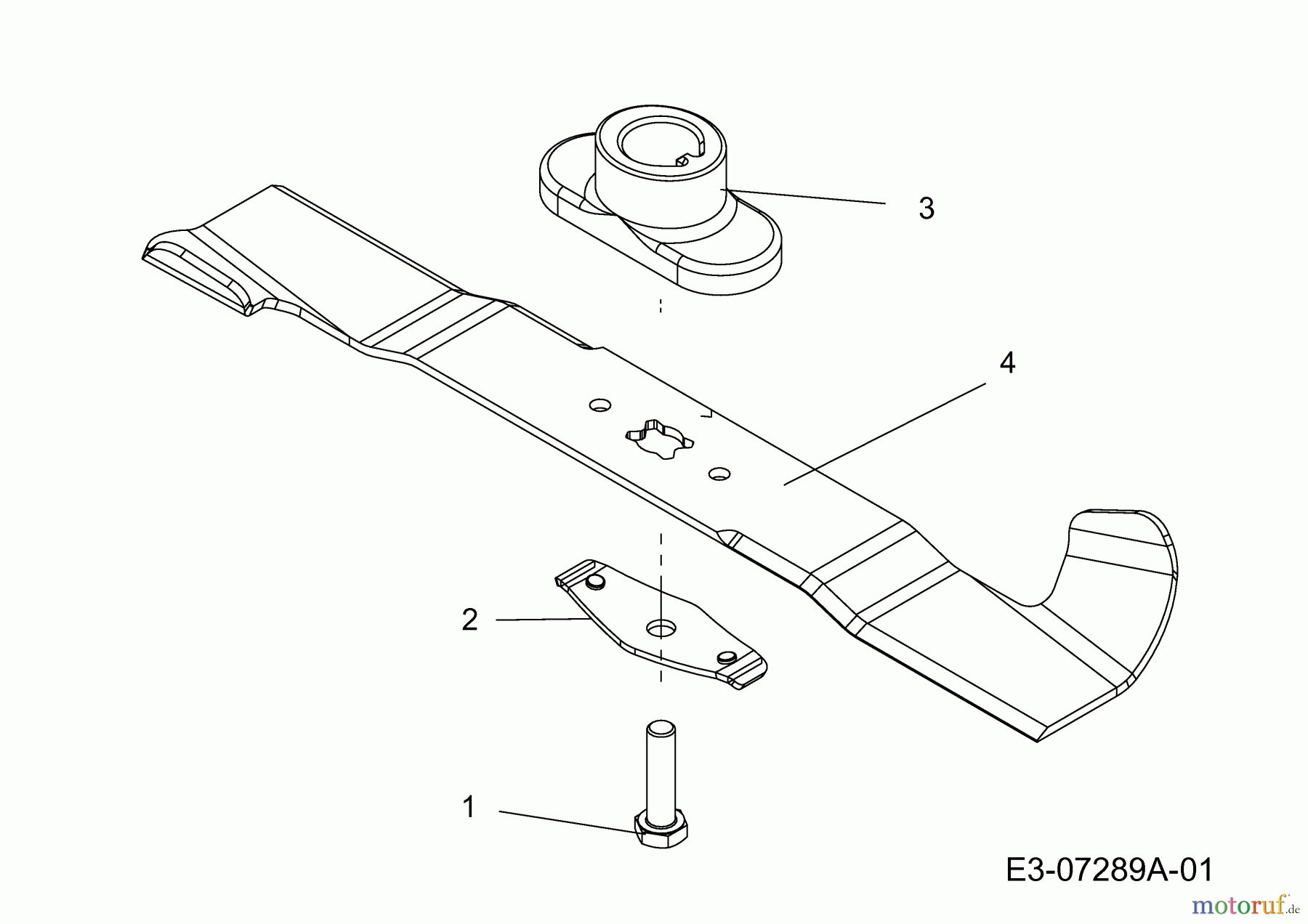 Wolf-Garten Motormäher Ambition 46 B 11A-J45G650 (2013) Messer