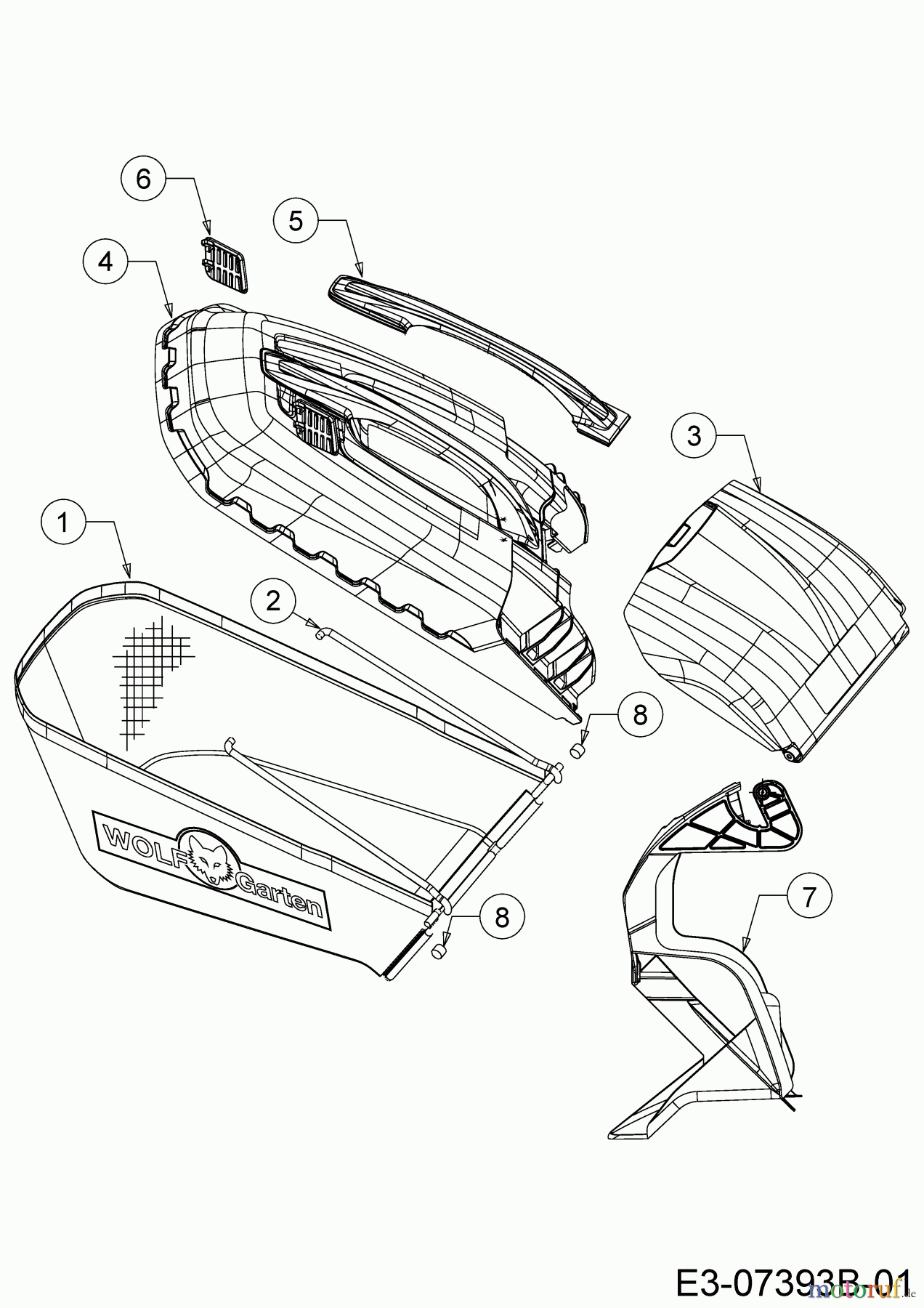  WOLF-Garten Expert Motormäher mit Antrieb Expert 53 BA V 12BVQ56K650  (2016) Grasfangsack, Heckklappe