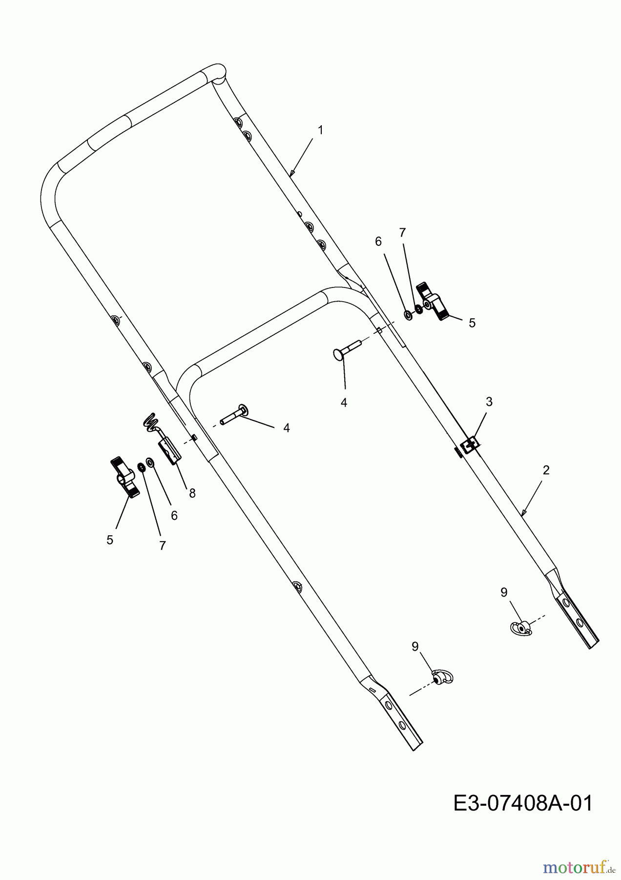  Wolf-Garten Motormäher Ambition 48 HW 11B-118R650  (2012) Holm