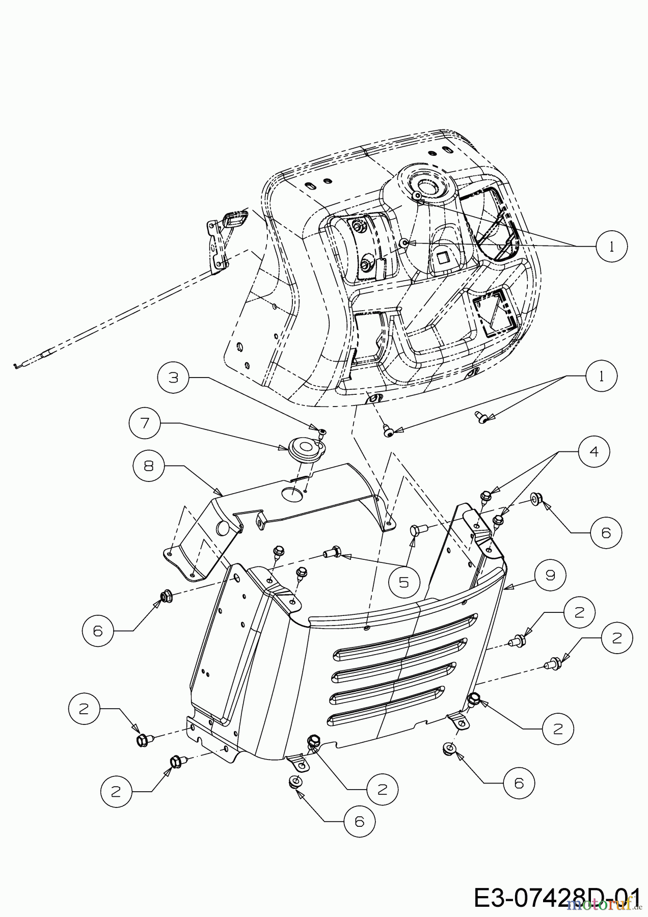  WOLF-Garten Expert Rasentraktoren E 13/92 T 13I2765E650  (2017) Armaturenbrett