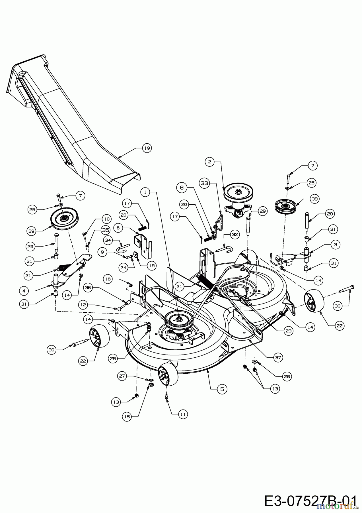  Wolf-Garten Rasentraktoren Expert 105.180 H 13BG91WN650  (2013) Mähwerk N (41