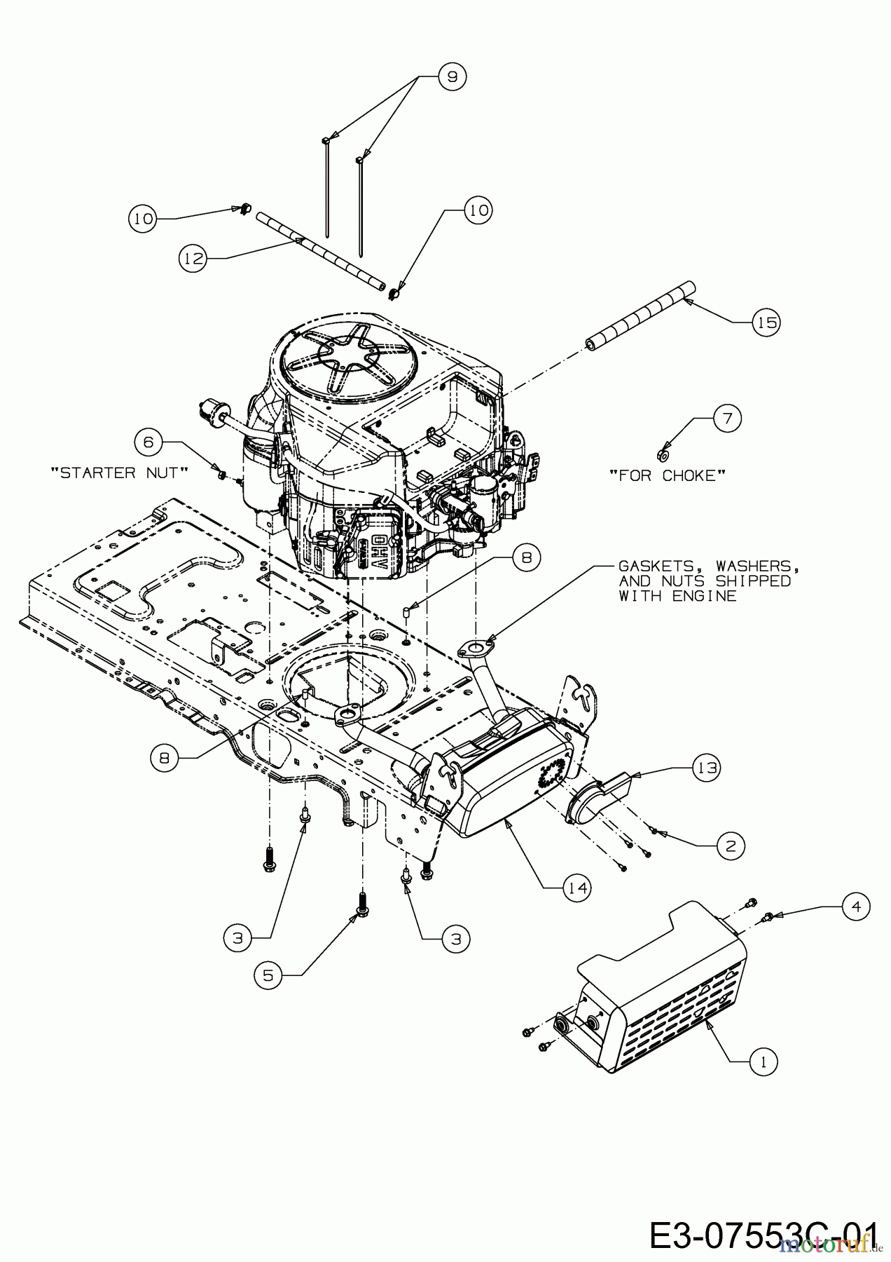  WOLF-Garten Expert Rasentraktoren Expert 92.160 H 13HG91WE650  (2014) Motorzubehör