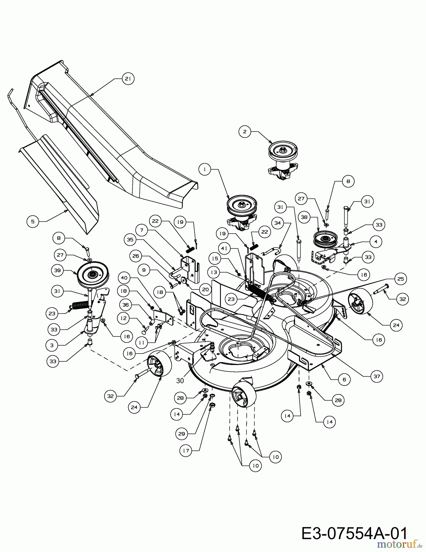  WOLF-Garten Expert Rasentraktoren Expert 92.160 H 13AG91WE650  (2012) Mähwerk E (36
