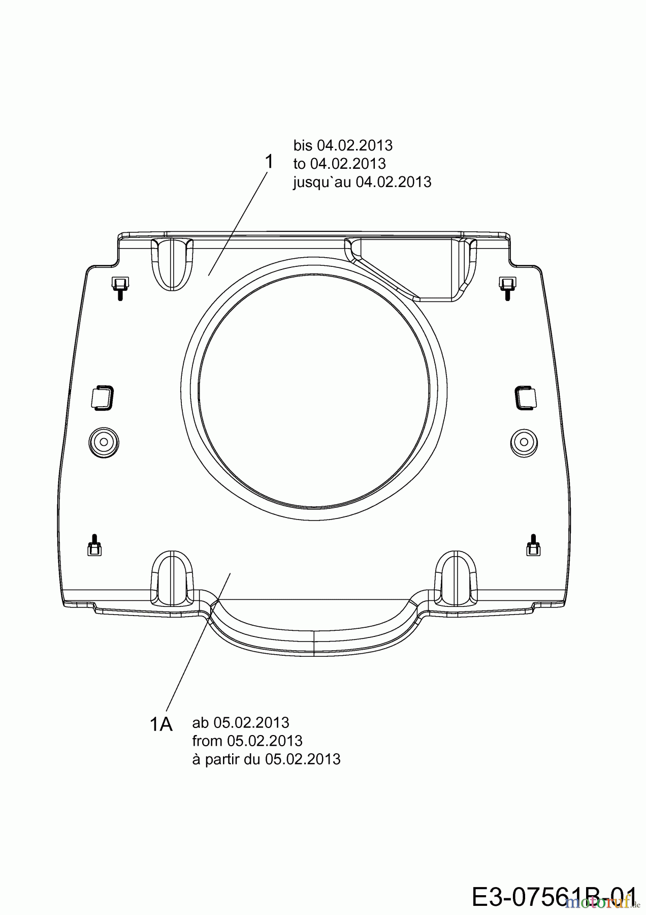 WOLF-Garten Expert Rasentraktoren Expert 92.160 H 13BG91WE650 (2013) Luftführung