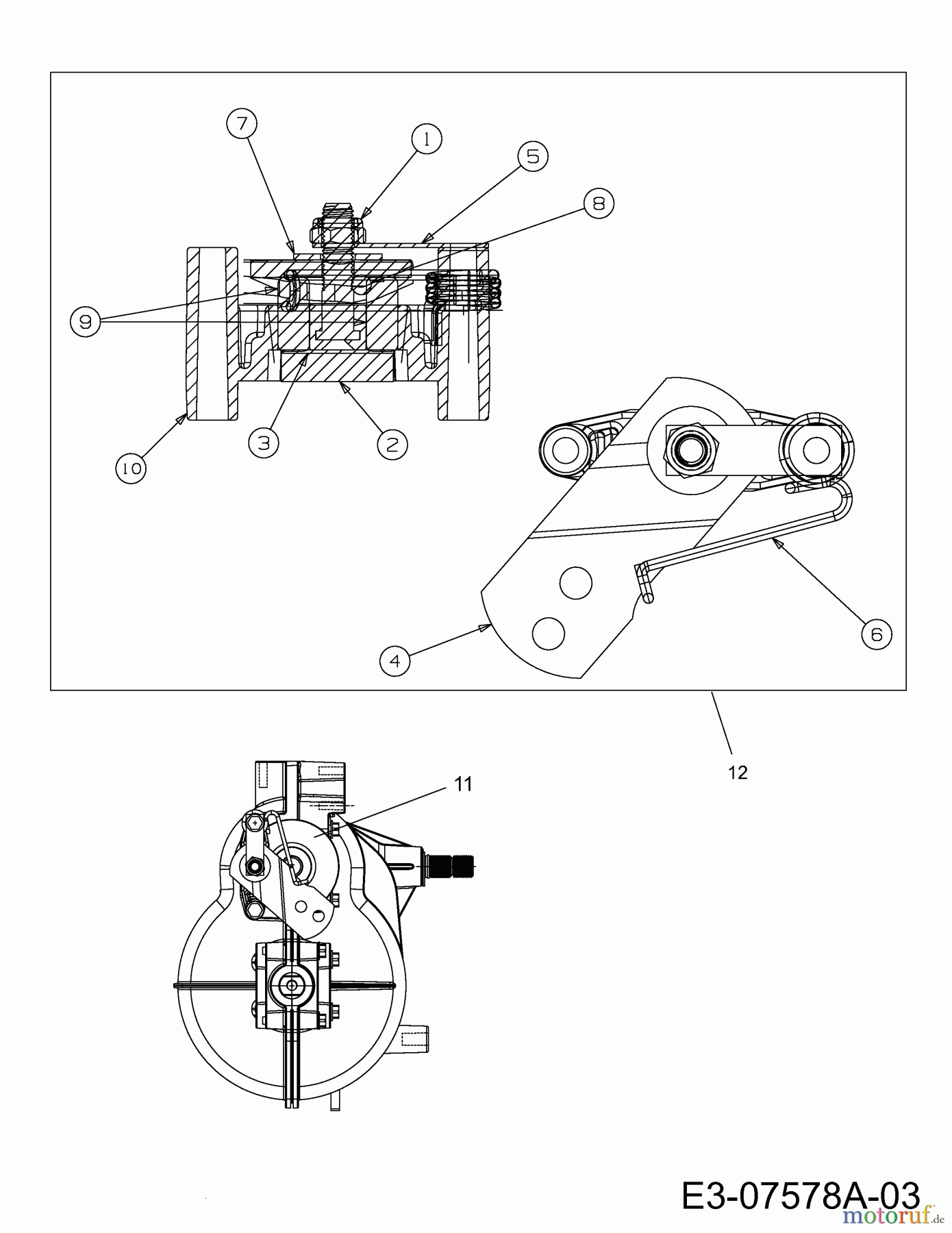 Wolf-Garten Rasentraktoren Expert 107.175 A 13AD90WG650 (2013) Bremse