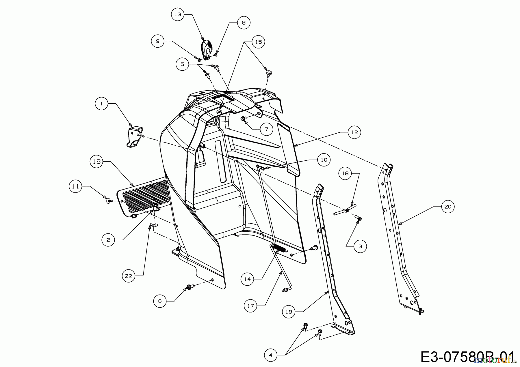 WOLF-Garten Expert Rasentraktoren Expert 96.160 H 13AG93WF650  (2014) Armaturenbrett