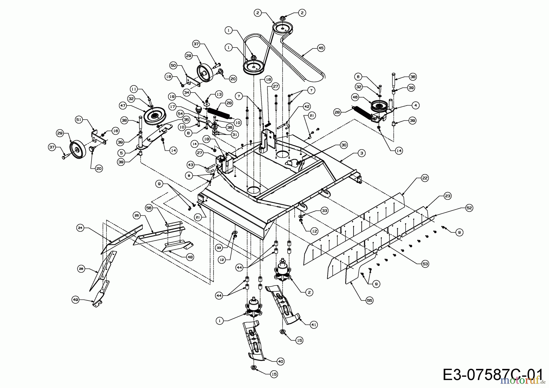 WOLF-Garten Expert Rasentraktoren Expert 92.220 H 13HF91WI650  (2014) Mähwerk I (36