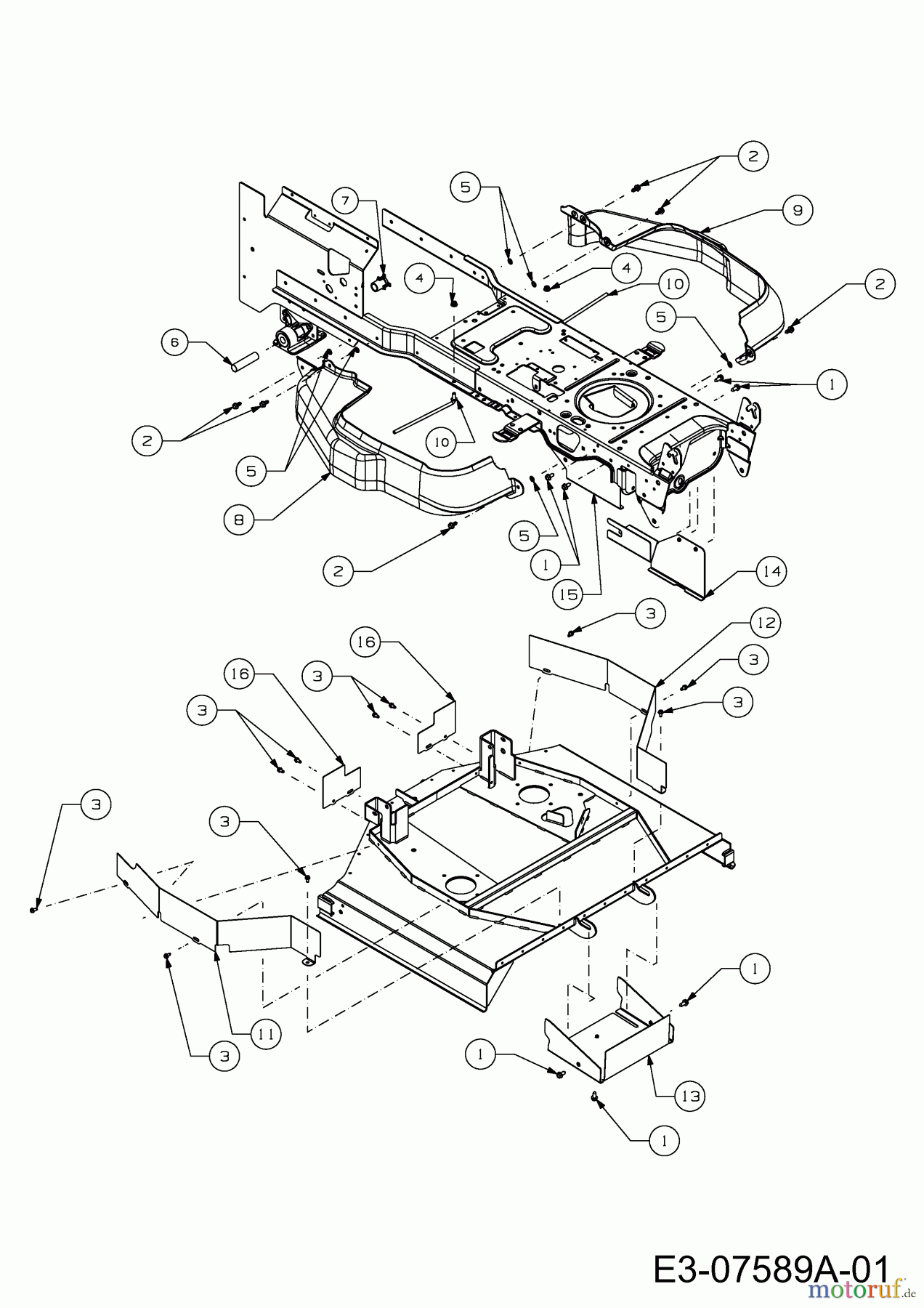  Wolf-Garten Rasentraktoren Expert 92.220 H 13AF91WI650  (2012) Keilriemenschutz Mähwerk I (36