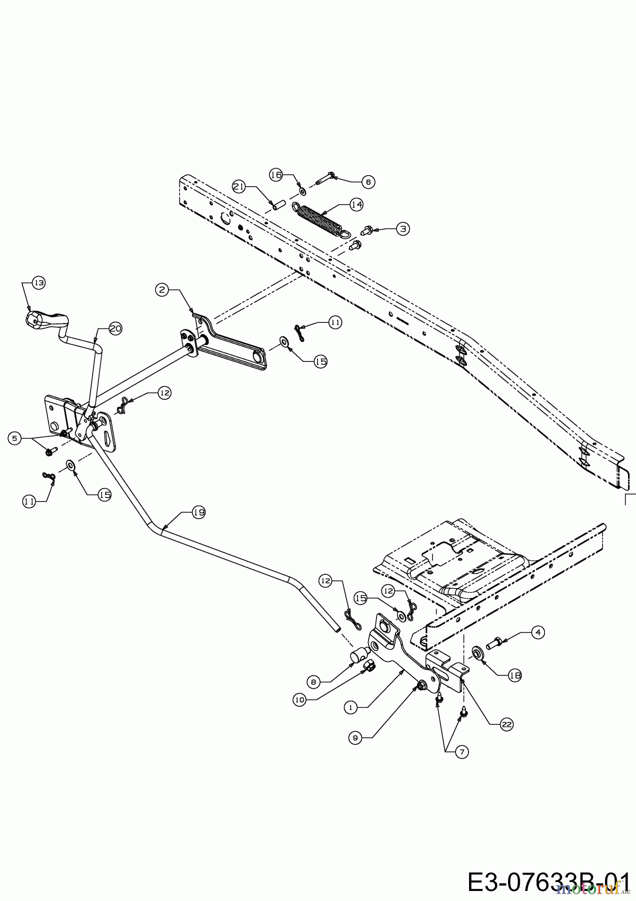  WOLF-Garten Expert Rasentraktoren Scooter Pro 13B226ED650  (2013) Mähwerksaushebung