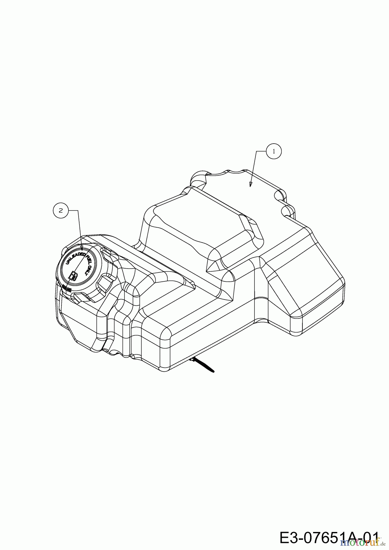  WOLF-Garten Expert Rasentraktoren Scooter Pro 13A226ED650  (2012) Tank