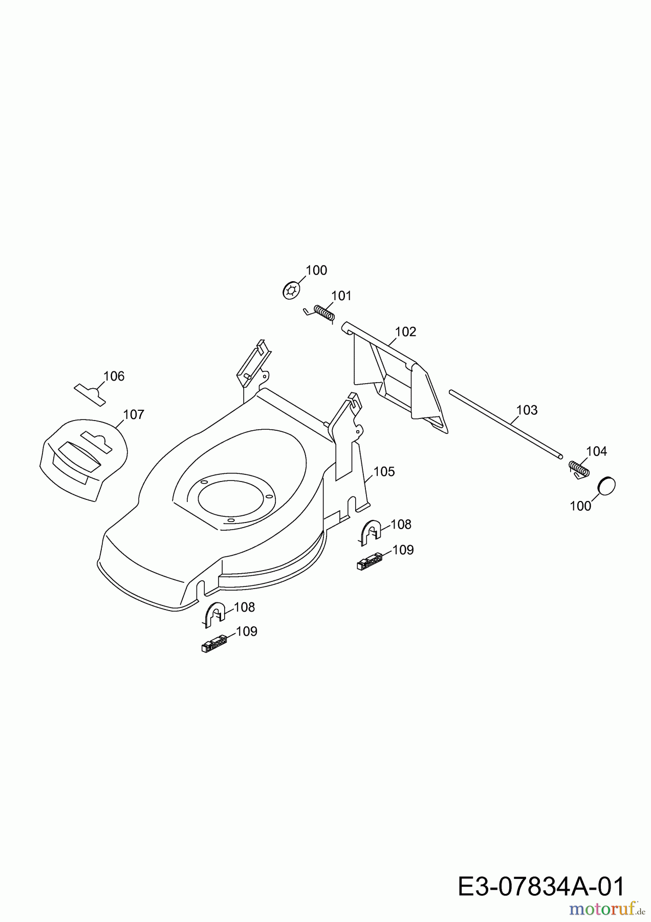  Wolf-Garten Motormäher 2.42 B 4212000  (2010) Mähwerksgehäuse