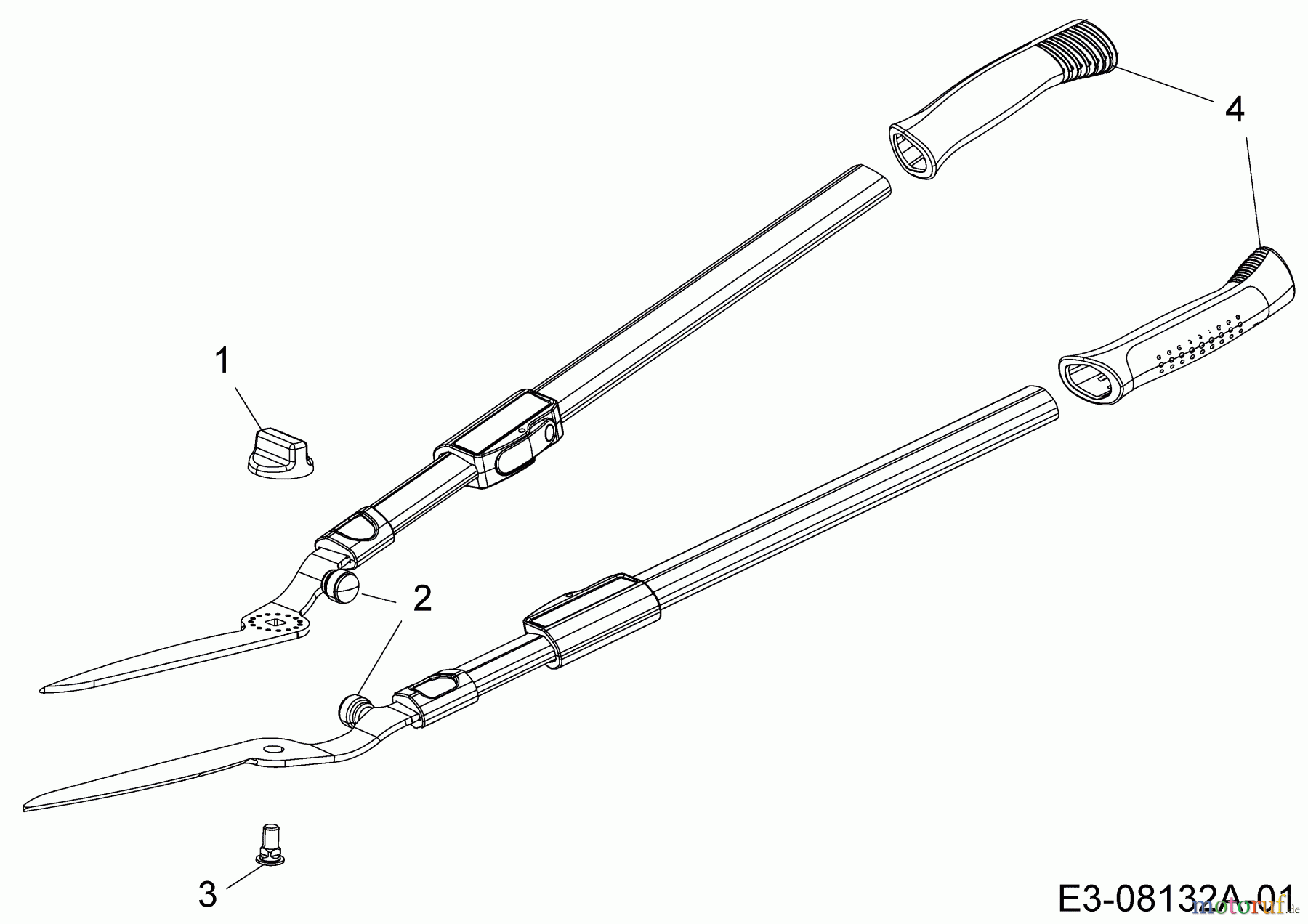  Wolf-Garten Manuelle Heckenscheren HS 1000 T 73AHA001650  (2015) Grundgerät