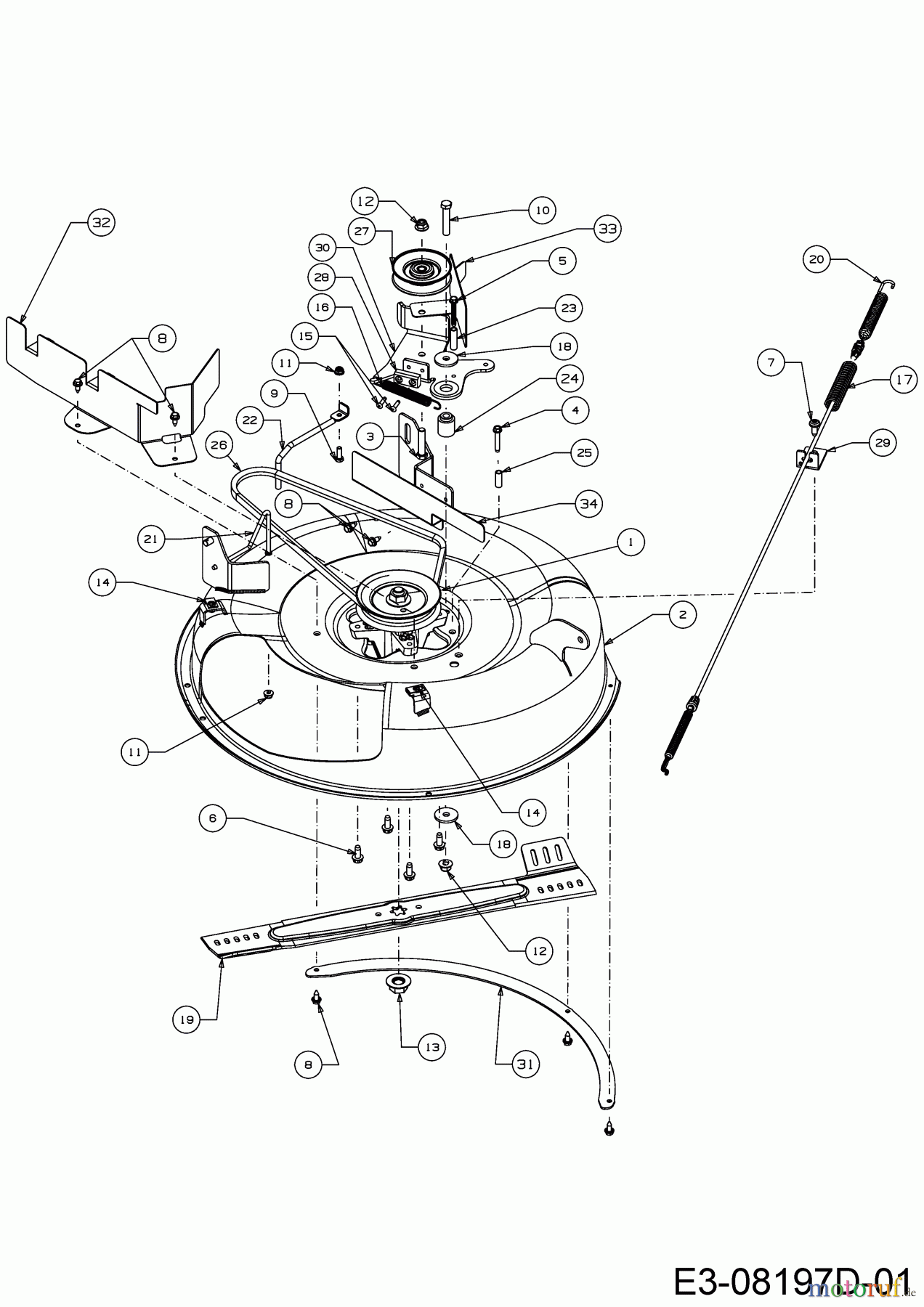 Wolf-Garten Rasentraktoren Scooter Mini / RDE 60 M 13A326SC650M  (2016) Mähwerk C (24