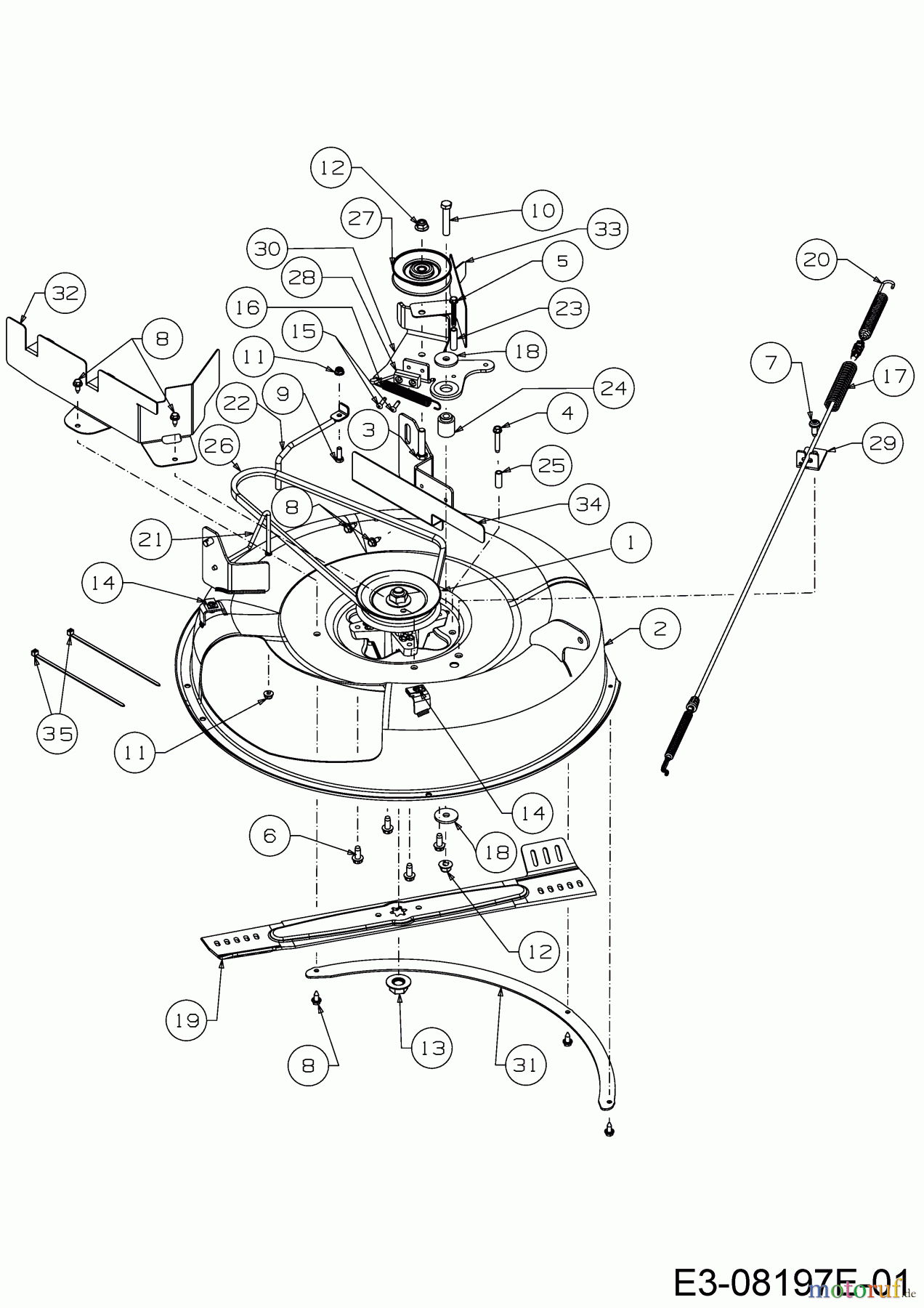  Wolf-Garten Rasentraktoren Scooter Mini / RDE 60 M 13A326SC650M  (2017) Mähwerk C (24