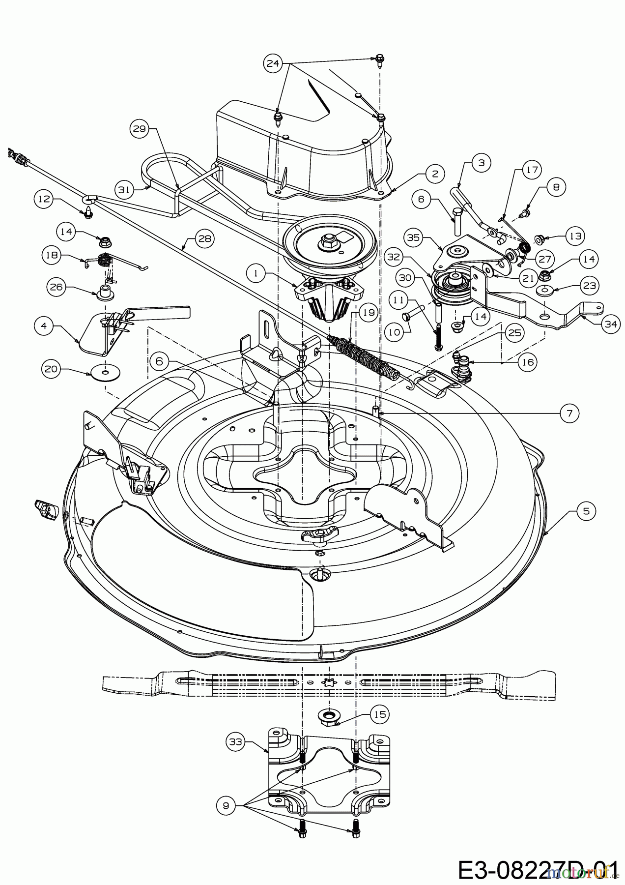  WOLF-Garten Expert Rasentraktoren Scooter Pro Hydro 13A221HD650  (2017) Mähwerk D (30