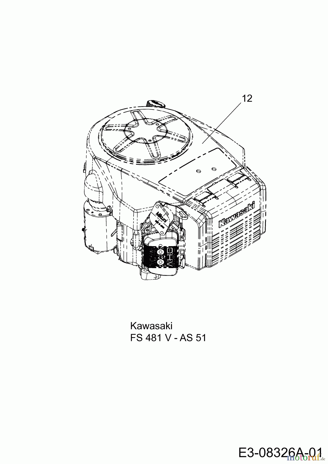  WOLF-Garten Expert Rasentraktoren Expert 92.160 H 13BG91WE650  (2013) Motor Kawasaki