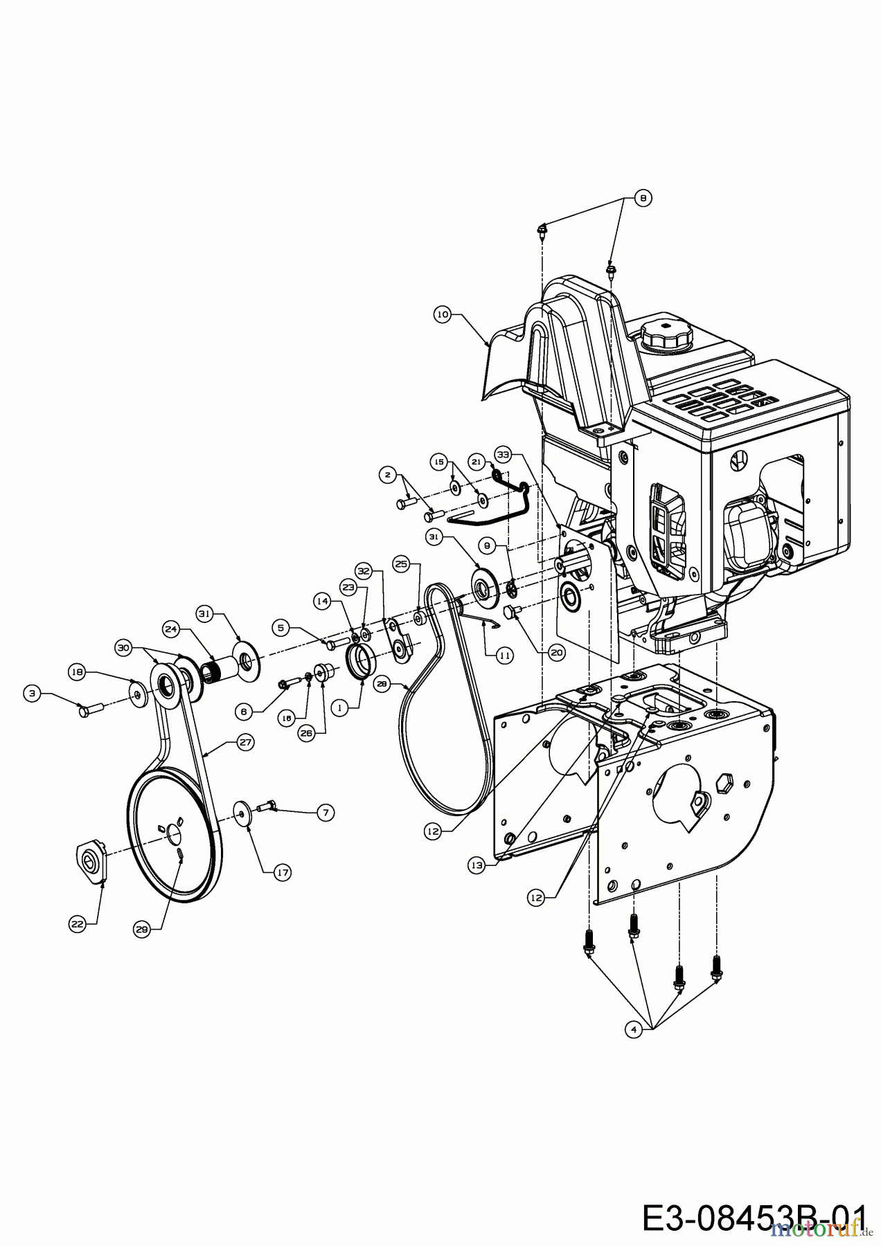  Wolf-Garten Schneefräsen Ambition SF 66 TE 31AY74T3650  (2015) Fahrantrieb, Fräsantrieb