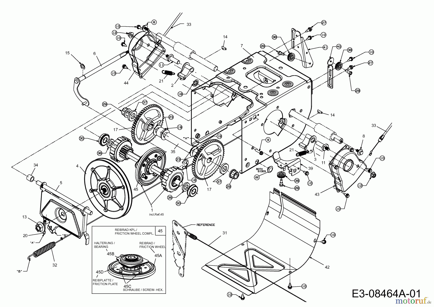  WOLF-Garten Expert Schneefräsen Expert 76130 HD 31AY57SZ650  (2014) Fahrantrieb