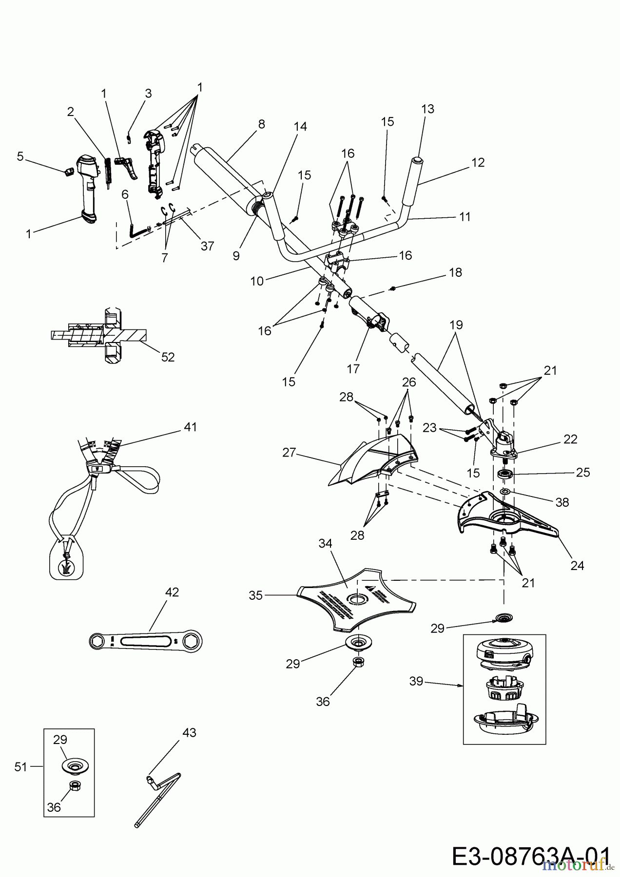  Wolf-Garten Motorsensen GT-S 4-29 DL 41ADZ99C650  (2014) Grundgerät