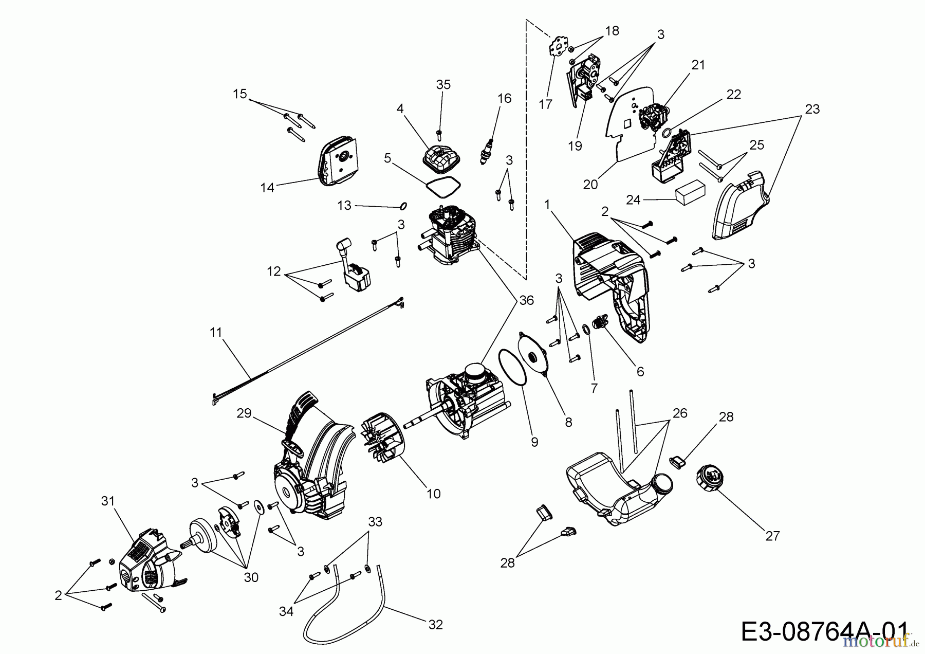  Wolf-Garten Motorsensen GT-S 4-29 DL 41AD99DC650  (2013) Motor