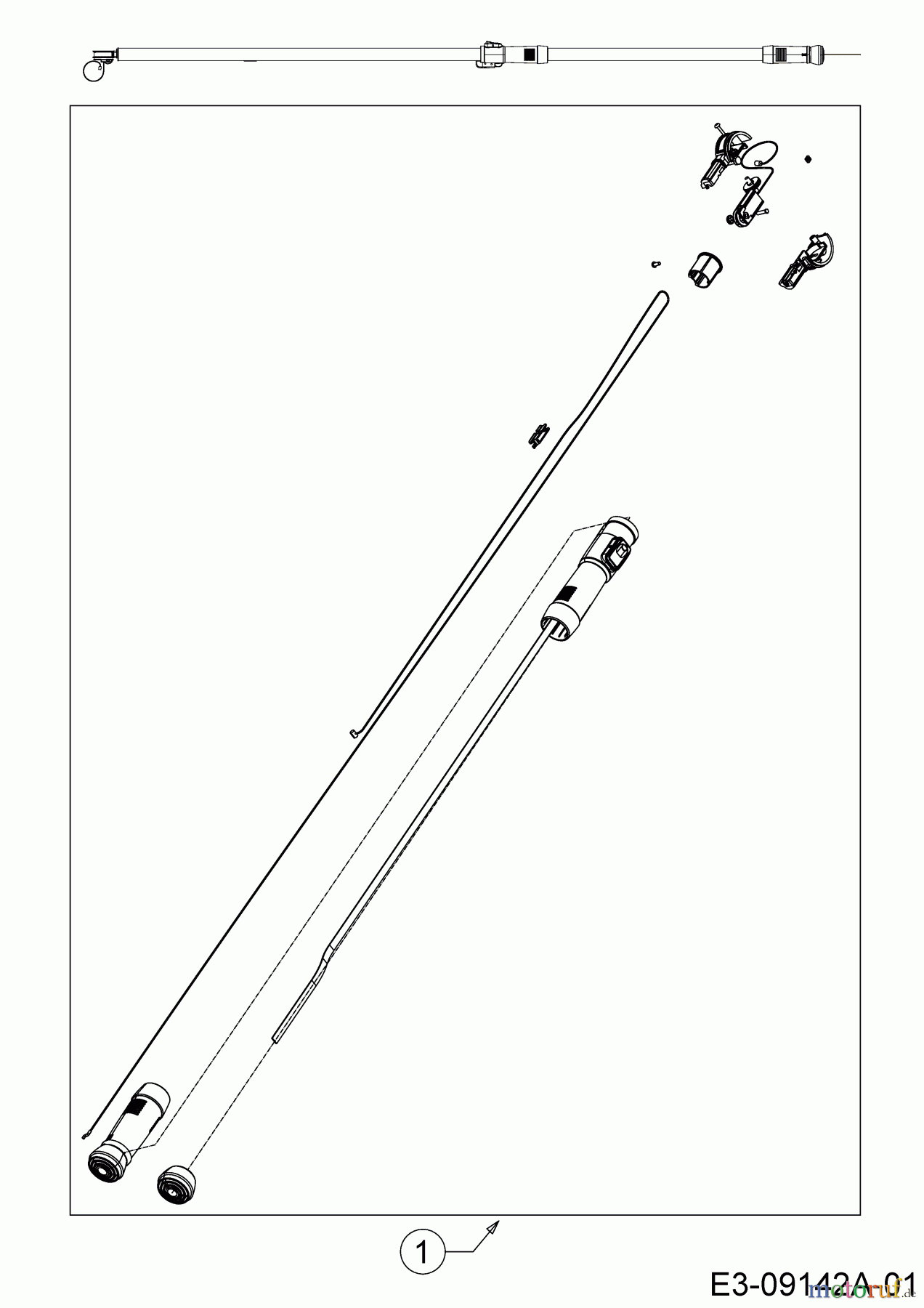  Wolf-Garten Astscheren (Zweischneidig) PDC RR 400 T 73ACA002650  (2015) REPARATURSATZ TELESKOPSTIEL