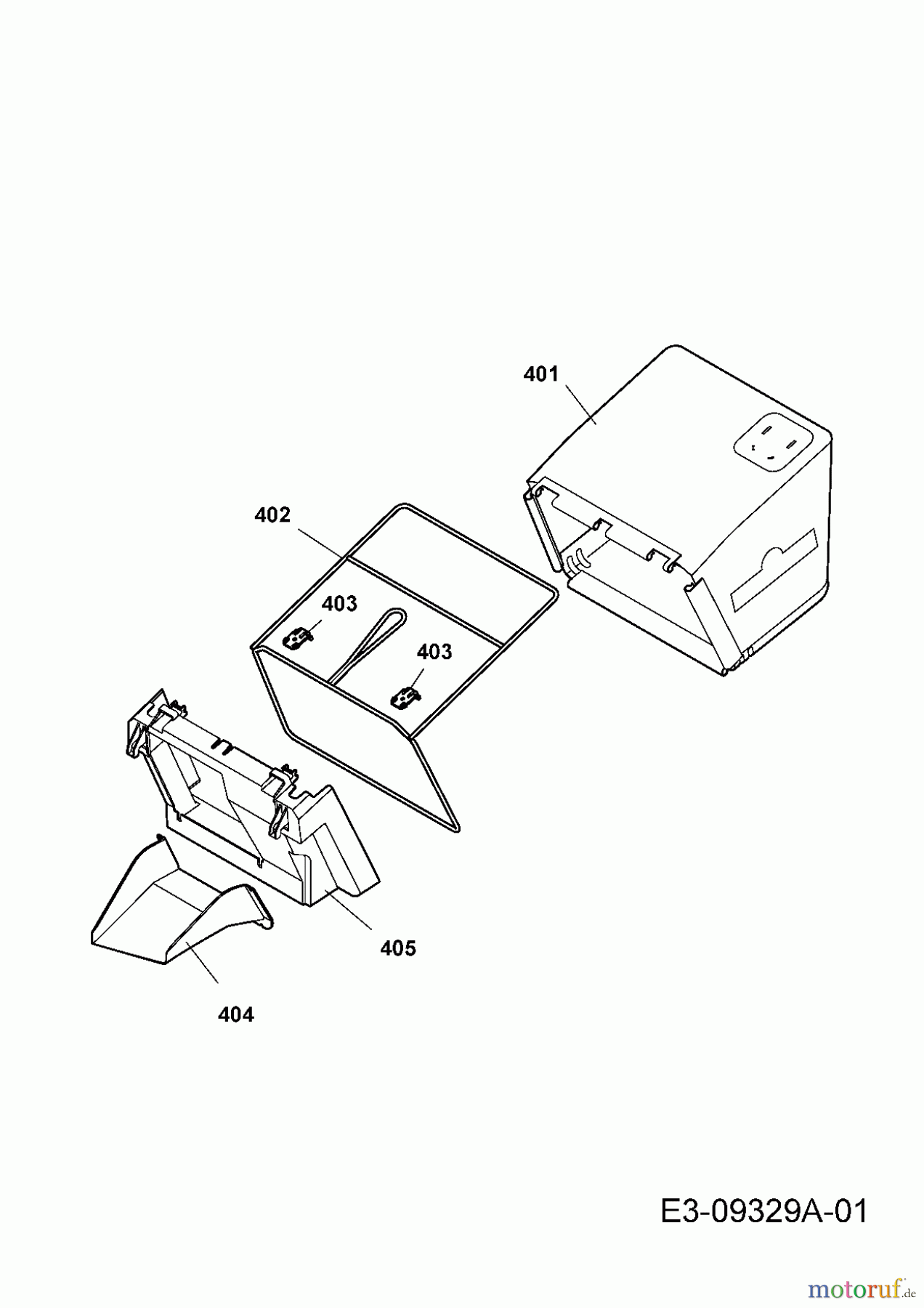  Wolf-Garten Elektromäher 537 E 18AWG1H-613  (2012) Fangsack