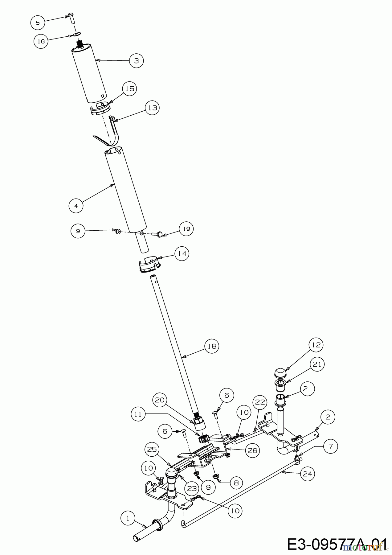  WOLF-Garten Expert Rasentraktoren Scooter Pro Hydro 13A221HD650  (2017) Lenkung