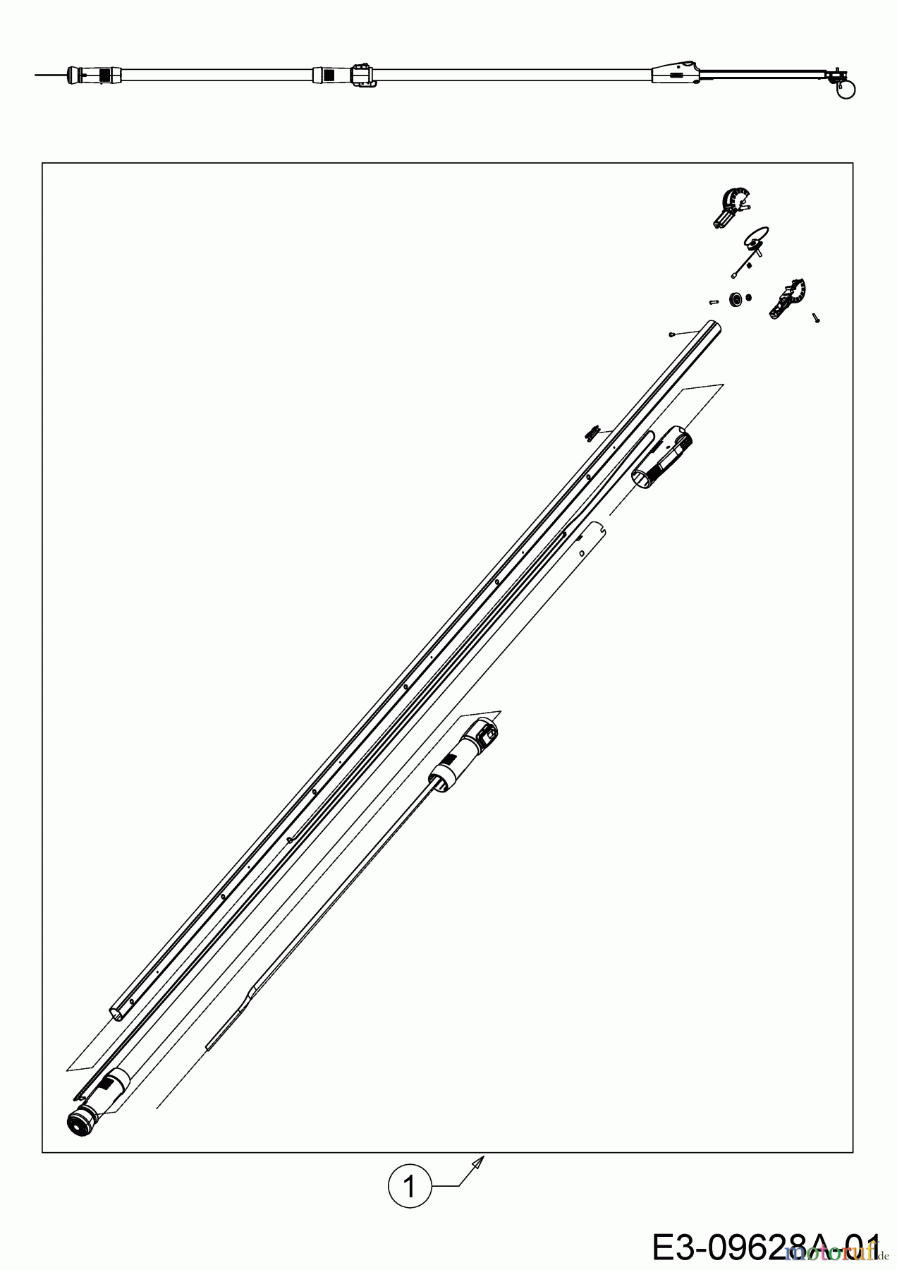 Wolf-Garten Astscheren PDCRR 400 T 73ACA002650 (2015) Reparatursatz Teleskopstiel