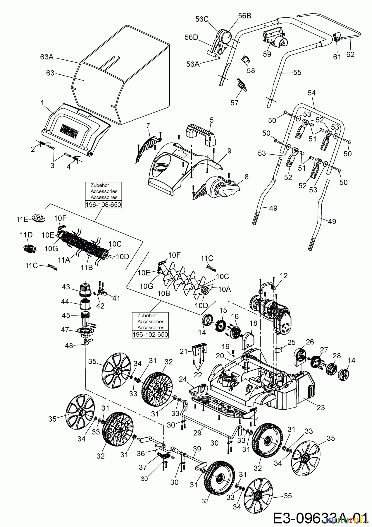  Wolf-Garten Elektrovertikutierer VA 346 E 16AFEHOAC50  (2017) Grundgerät