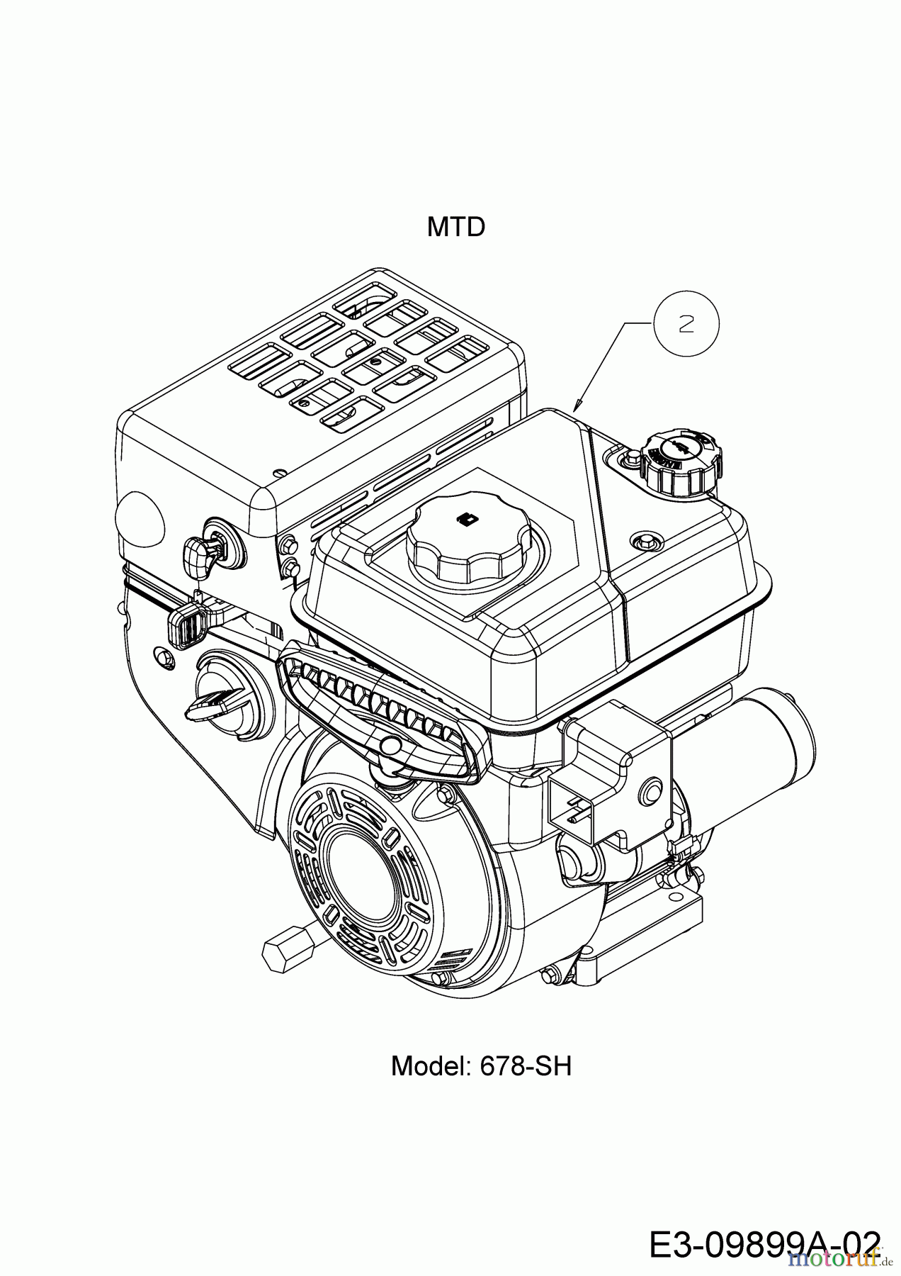  Wolf-Garten Schneefräsen SF 66 E 31AY54T3650  (2018) Motor MTD
