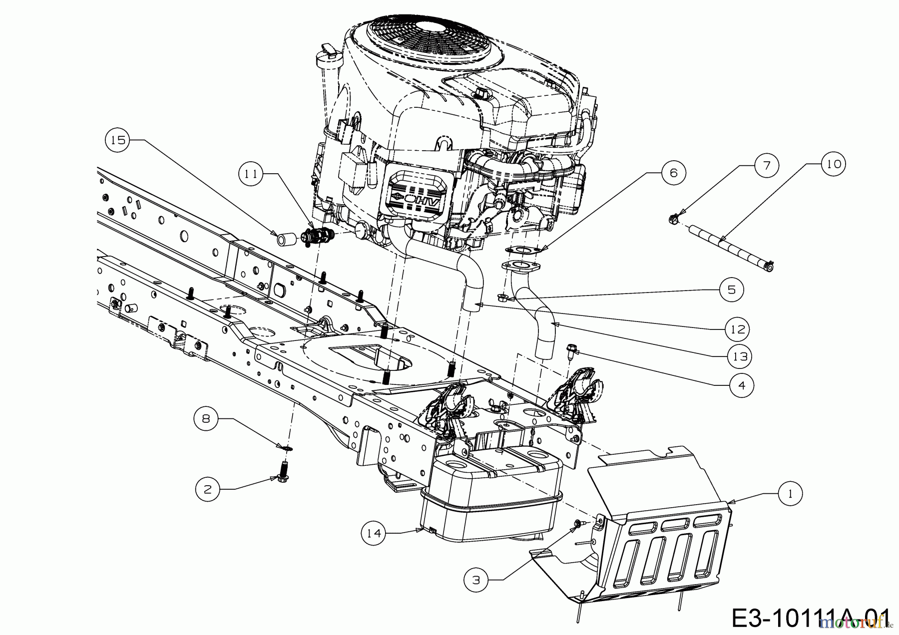  WOLF-Garten Expert Rasentraktoren Alpha 106.220 H 13AAA1VR650  (2017) Motorzubehör
