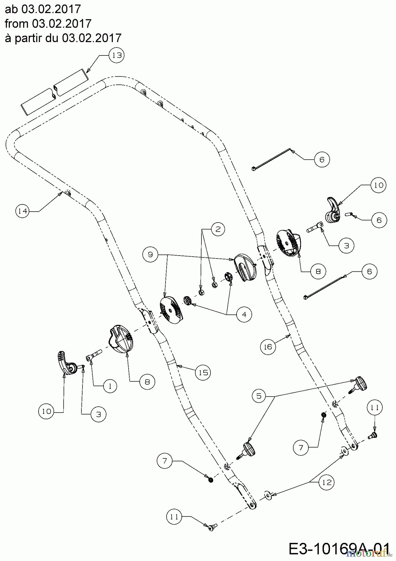  Wolf-Garten Motormäher mit Antrieb A 460 AVHWIS 12ARTV7E650  (2017) Holm ab 03.02.2017