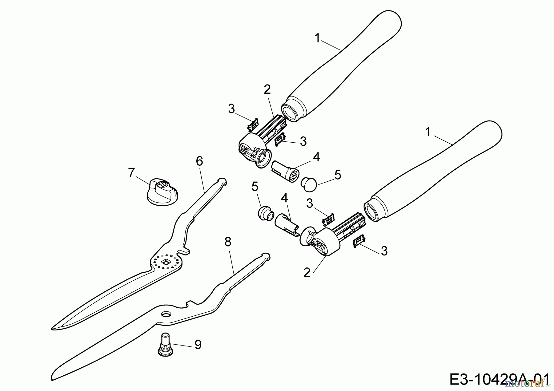  Wolf-Garten Manuelle Heckenscheren HS-TL 7438000  (2017) Grundgerät